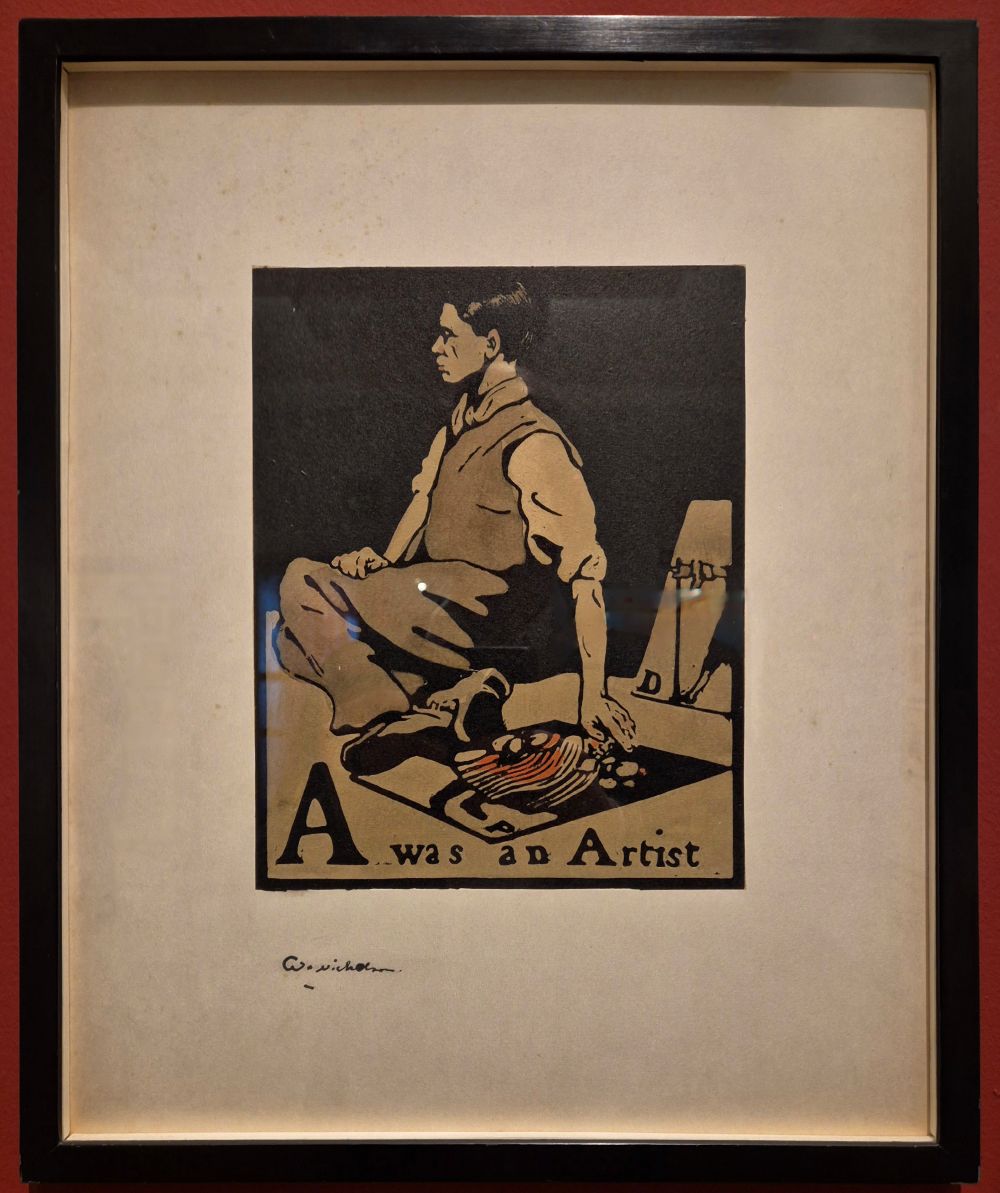 Nicholson、1944、希少画集画、新品額装付 269 – A – Z (II) – William Nicholson was an Artist – dr richard stemp